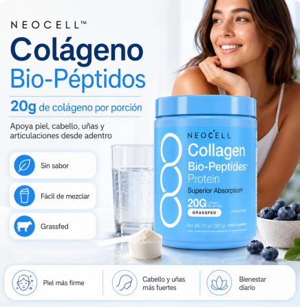 NeoCell™ Colágeno + Proteína Bio-Péptidos 567g | Belleza y Bienestar