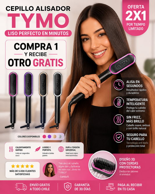 2-in-1 Hair Styling Brush Pro - Cepillo Alizador Risador Multifuncional