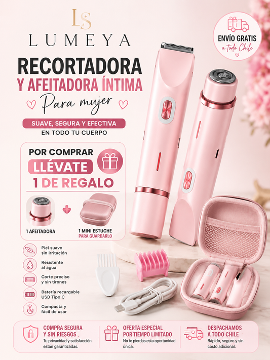 Lumiya® Rasuradora intima 2 en 1